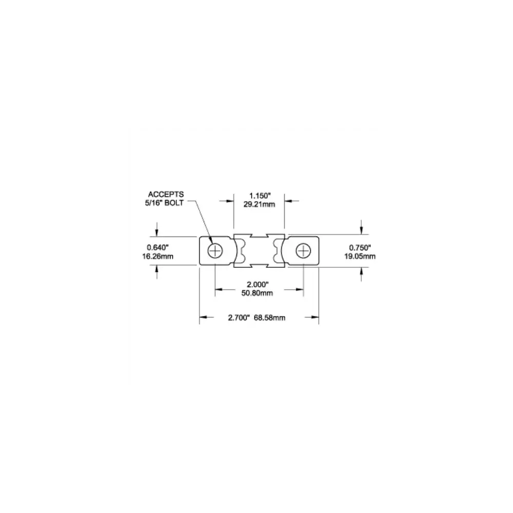 MEGA Bolt-On Fuse - 250 Amps/32 Volts DC - BLS5107-BSS - view 2